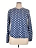 Boden 100% Cotton Blue Long Sleeve Blouse Size 14 - photo 1