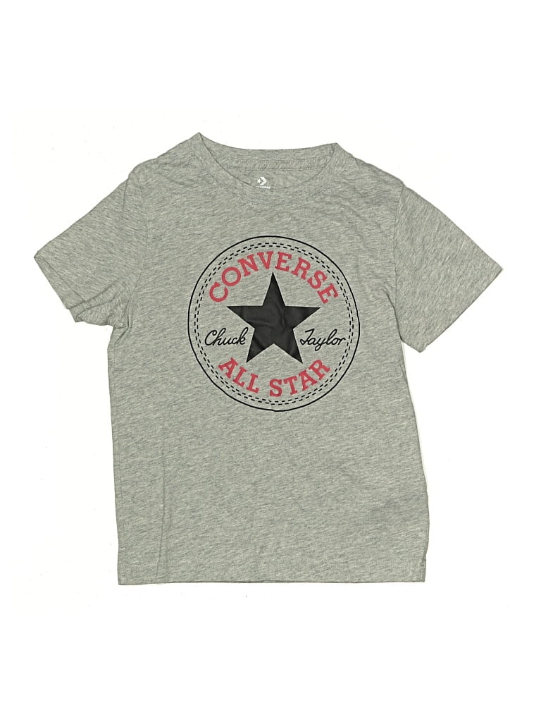 Pre-owned Converse Kids' Short Sleeve T-shirt In Gray