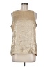 Shein 100% Polyester Metallic Gold Sleeveless Blouse Size 8 - 10 - photo 1