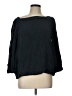 Gap 100% Lyocell Black 3/4 Sleeve Blouse Size L (tall) - photo 1