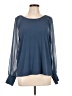 Calvin Klein Blue Long Sleeve Blouse Size L - photo 1