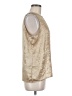 Shein 100% Polyester Metallic Gold Sleeveless Blouse Size 8 - 10 - photo 4
