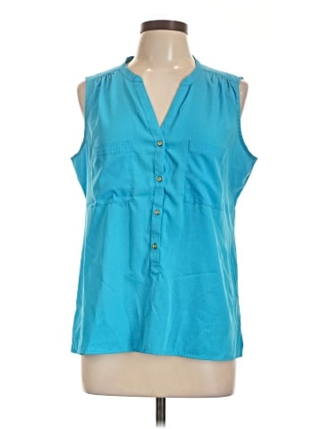 Banana Republic Factory Store Sleeveless Button-Down Shirt (view 1)