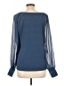 Calvin Klein Blue Long Sleeve Blouse Size L - photo 2