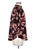 Monday Fun 100% Polyester Floral Burgundy 3/4 Sleeve Blouse Size S - photo 4