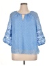 A. Byer 100% Polyester Blue 3/4 Sleeve Blouse Size XL - photo 1