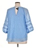 A. Byer 100% Polyester Blue 3/4 Sleeve Blouse Size XL - photo 2