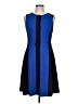 Vince Camuto Color Block Blue Cocktail Dress Size 10 - photo 1