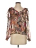 Zara Brown Long Sleeve Blouse Size XS - photo 1