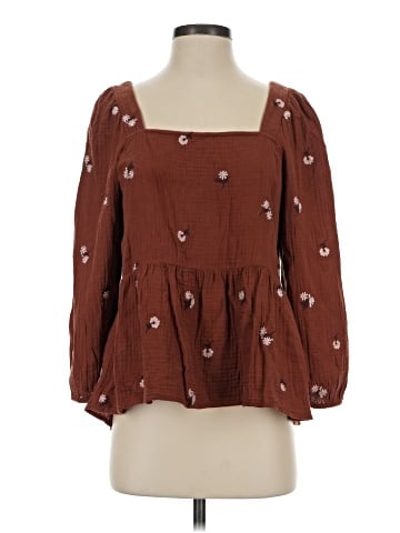Madewell 3/4 Sleeve Blouse (view 1)