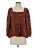 Madewell Brown 3/4 Sleeve Blouse Size S - photo 1