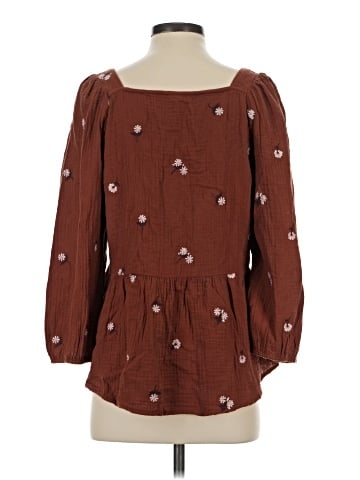 Madewell 3/4 Sleeve Blouse (view 2)