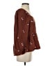 Madewell Brown 3/4 Sleeve Blouse Size S - photo 4