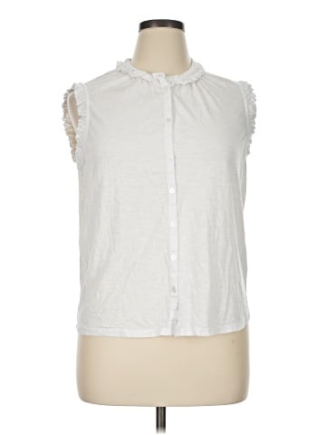 Boden Sleeveless Button-Down Shirt (view 1)