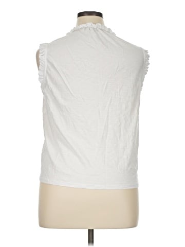 Boden Sleeveless Button-Down Shirt (view 2)