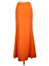 Shein Solid Orange Casual Skirt Size L - photo 2