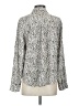 Rails Animal Print Silver Long Sleeve Blouse Size S - photo 2
