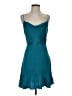 Intermix Solid Teal Cocktail Dress Size 0 - photo 1