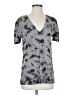 Zara Tie-dye Gray Short Sleeve Top Size S - photo 1