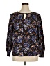 Pleione 100% Polyester Blue Long Sleeve Henley Size XL - photo 1