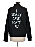 Wildfang 100% Polyester Solid Black Track Jacket Size M - photo 2