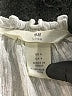 H&M L.O.G.G. White Long Sleeve Blouse Size 4 - photo 4
