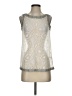 Hem & Thread Silver Sleeveless Blouse Size S - photo 1