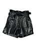 Francesca's Metallic Black Shorts Size S - photo 1