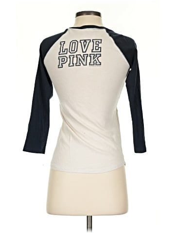 Victoria's Secret Pink 3/4 Sleeve T-Shirt (view 2)