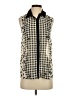 Pinky 100% Polyester Houndstooth Ivory Sleeveless Blouse Size S - photo 1