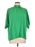 Unbranded 100% Polyester Green 3/4 Sleeve Blouse Size L - photo 1