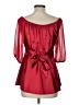 Unbranded Red 3/4 Sleeve Blouse Size L - photo 2