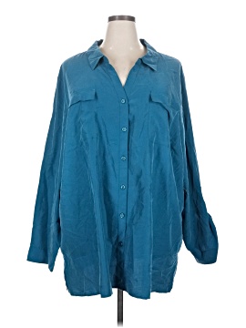 Catherines 3/4 Sleeve Button Down Shirt