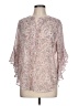 Vince Camuto 100% Polyester Floral Pink 3/4 Sleeve Blouse Size L - photo 1