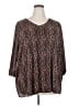 Maggie Barnes Black 3/4 Sleeve Blouse Size 3X - photo 1