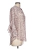Vince Camuto 100% Polyester Floral Pink 3/4 Sleeve Blouse Size L - photo 4