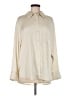 Open Edit Ivory Long Sleeve Button-Down Shirt Size M - photo 1