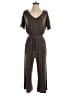 Jardin By Macris Solid Brown Jumpsuit Size S - photo 1