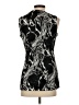 Hilton Hollis Graphic Black Sleeveless Blouse Size 2 - photo 2