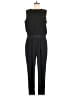 Attention 100% Polyester Solid Black Jumpsuit Size L - photo 1