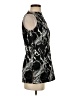 Hilton Hollis Graphic Black Sleeveless Blouse Size 2 - photo 4