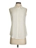 Theory 100% Silk Ivory Sleeveless Silk Top Size P (petite) - photo 1
