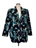 Emily Adams Print Blue Blazer Size XL (estimated) - photo 1