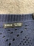 Shein 100% Polyester Hearts Blue Pullover Sweater Size S - photo 7