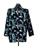 Emily Adams Print Blue Blazer Size XL (estimated) - photo 2