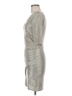 Alice + Olivia 100% Polyester Metallic Silver Cocktail Dress Size 6 - photo 5