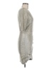 Alice + Olivia 100% Polyester Metallic Silver Cocktail Dress Size 6 - photo 4
