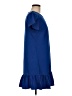 Beyove Solid Blue Casual Dress Size M - photo 4
