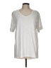 Chico's Silver Short Sleeve T-Shirt Size Lg (2) - photo 1