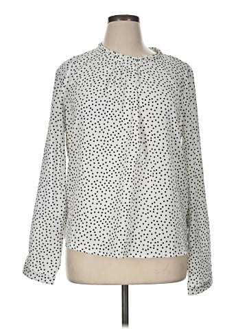 White Birch Long Sleeve Blouse (view 1)